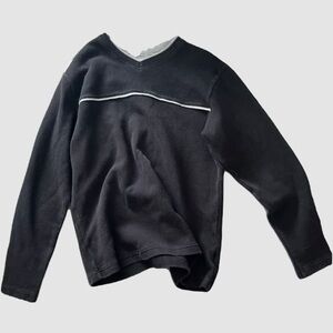 Vintage faded glory black swearer with white stripe